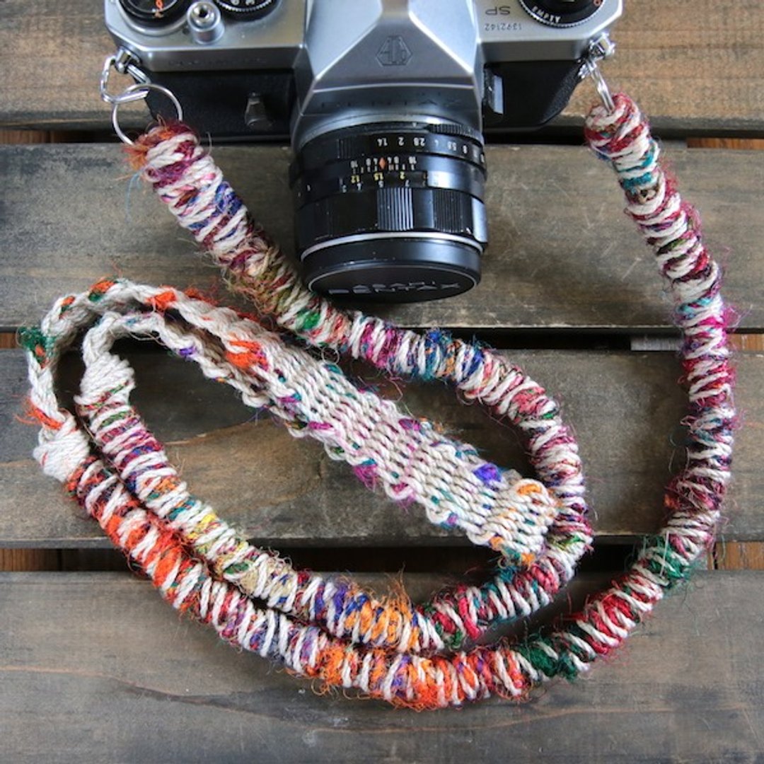 90cm / native camera strap / double ring - 露营用品 - 丝．绢 