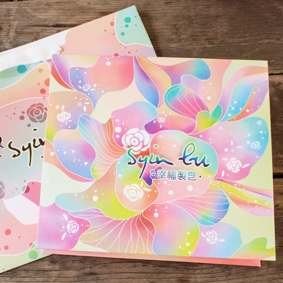 幸福香氛手工皂礼盒(3入) - 沐浴用品 - 纸 粉红色