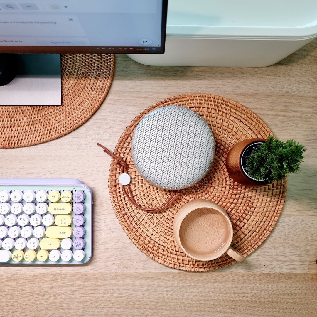 Table pad made of rattan (Made in Thailand) - 餐垫/桌巾 - 木头 咖啡色