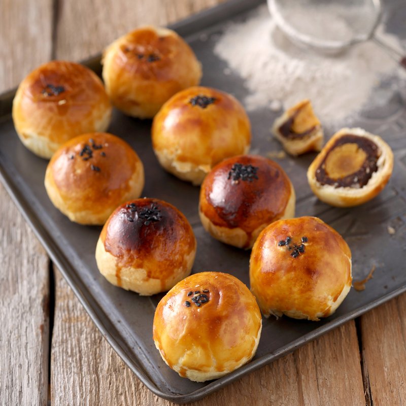 【预购】四大世界冠军联名 蛋黄酥 12 入礼盒 - 蛋糕/甜点 - 新鲜食材 橘色