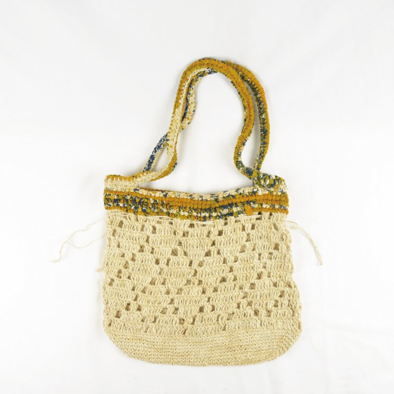 一起生活 棉麻提袋＿夏日捕梦网＿公平贸易 - 手提包/手提袋 - 棉．麻 卡其色