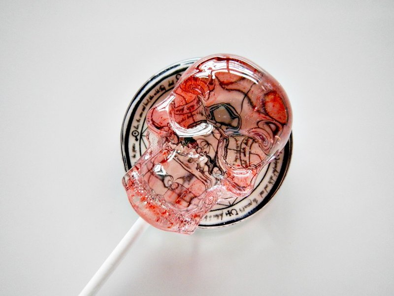 浮雕棒棒糖-亡灵召唤 - 零食/点心 - 新鲜食材 黑色