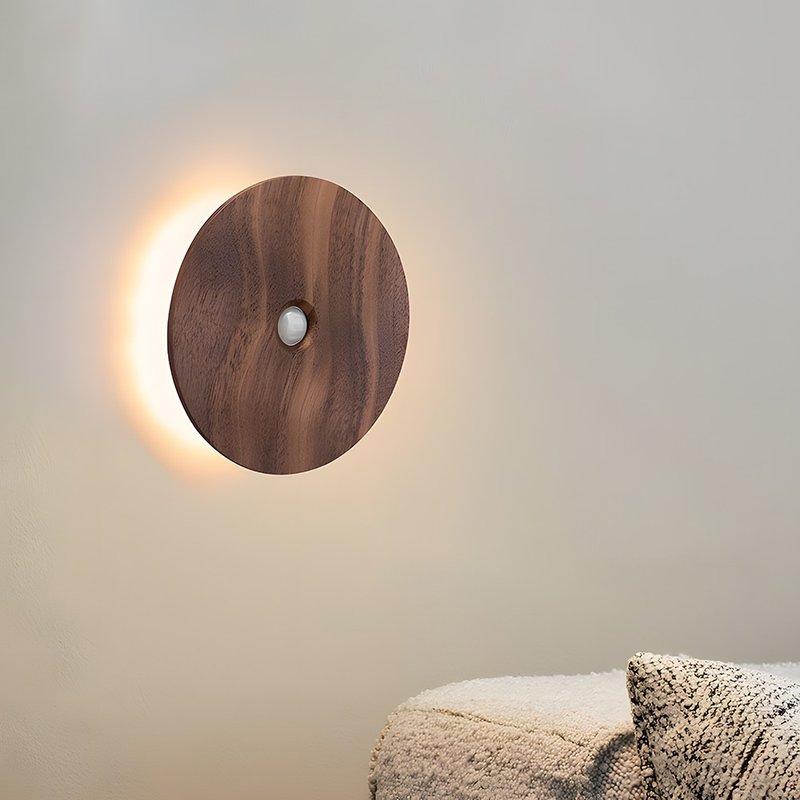 智能小夜灯人体感应灯联动感应充电壁灯LED楼梯床头免布线地脚灯 - 灯具/灯饰 - 木头 