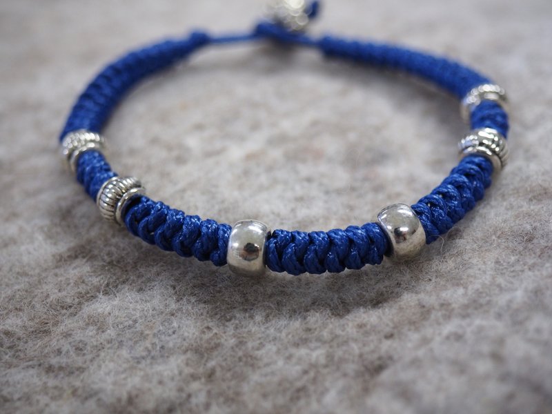 银饰蜡线手绳 手链 - 手链/手环 - 其他材质 多色