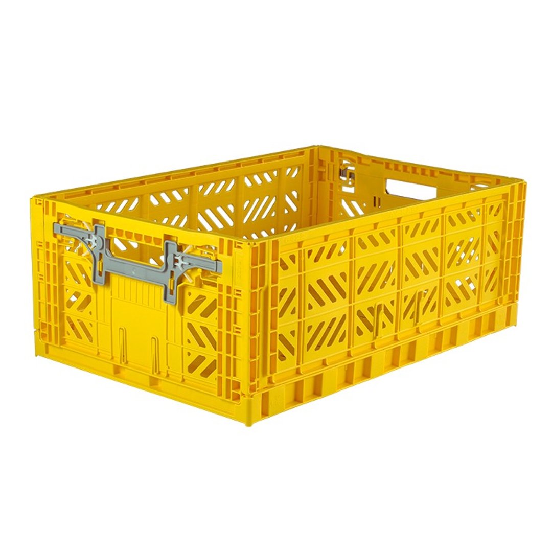 土耳其Aykasa折叠收纳篮(L)-鲜黄色 - 收纳用品 - 塑料 