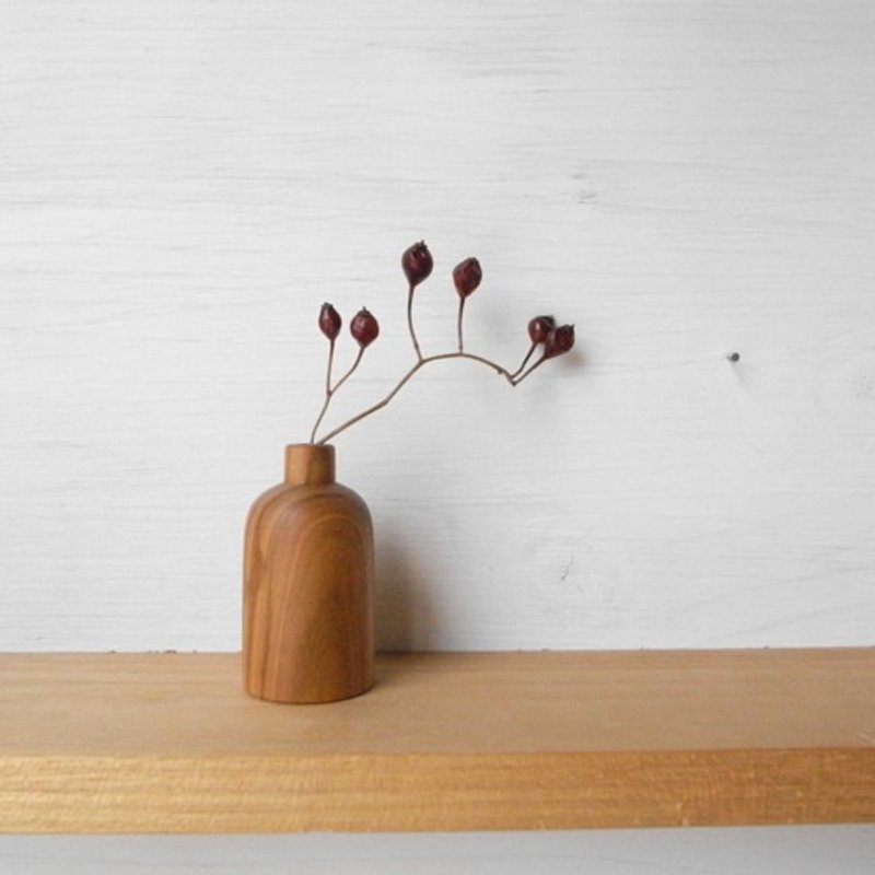 木瓶高 - 摆饰 - 木头 橘色