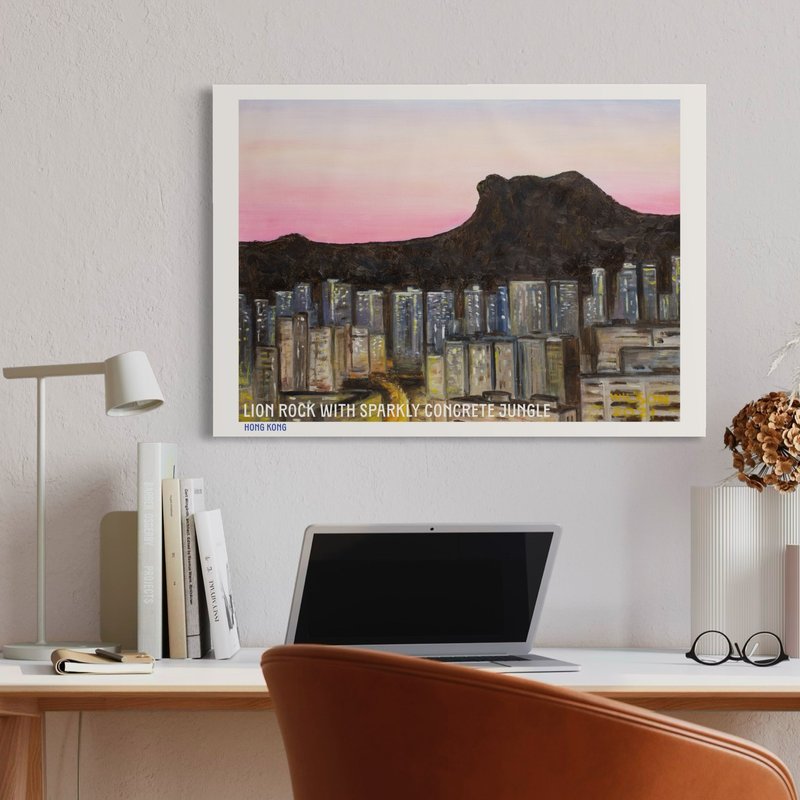 WIT008 塞拉利昂下万家灯火, 2021 (海报 50cm x 70cm) - 海报/装饰画/版画 - 纸 蓝色