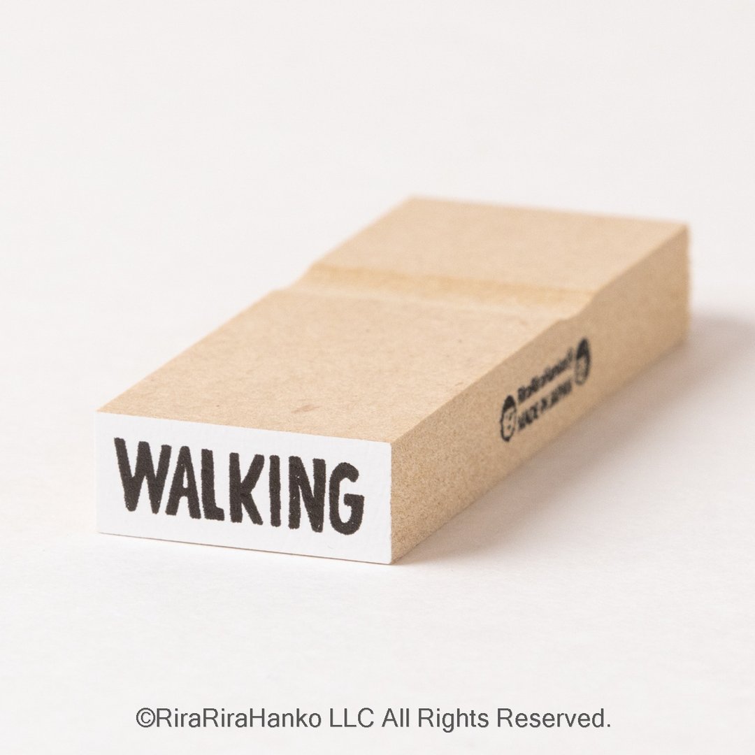 【WALKING】英文字时间管理印章*8mmx20mm*橡胶印章*R786_o - 印章/印台 - 木头 