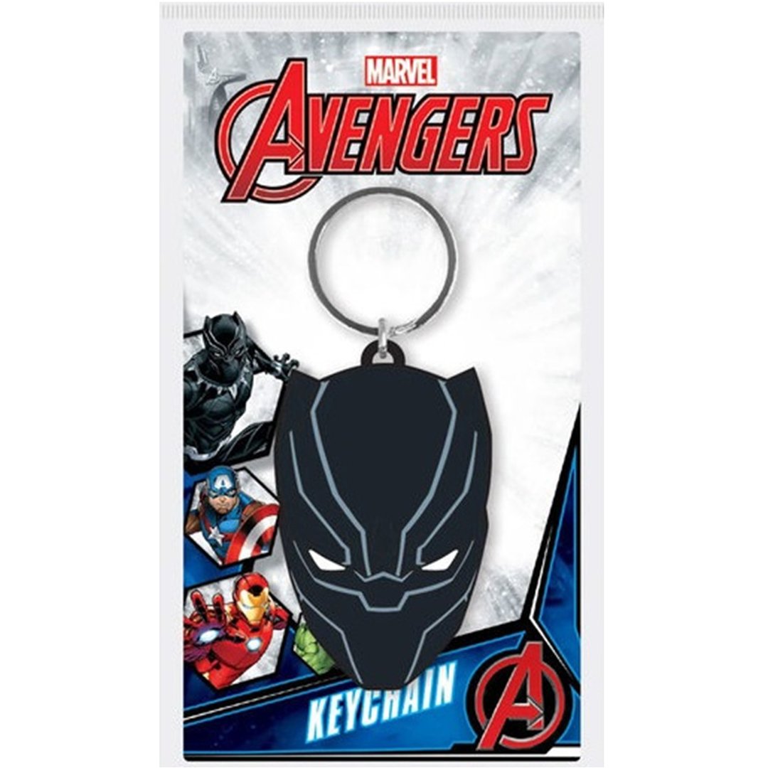 【漫威】黑豹大头钥匙圈/Black Panther - 钥匙链/钥匙包 - 橡胶 多色