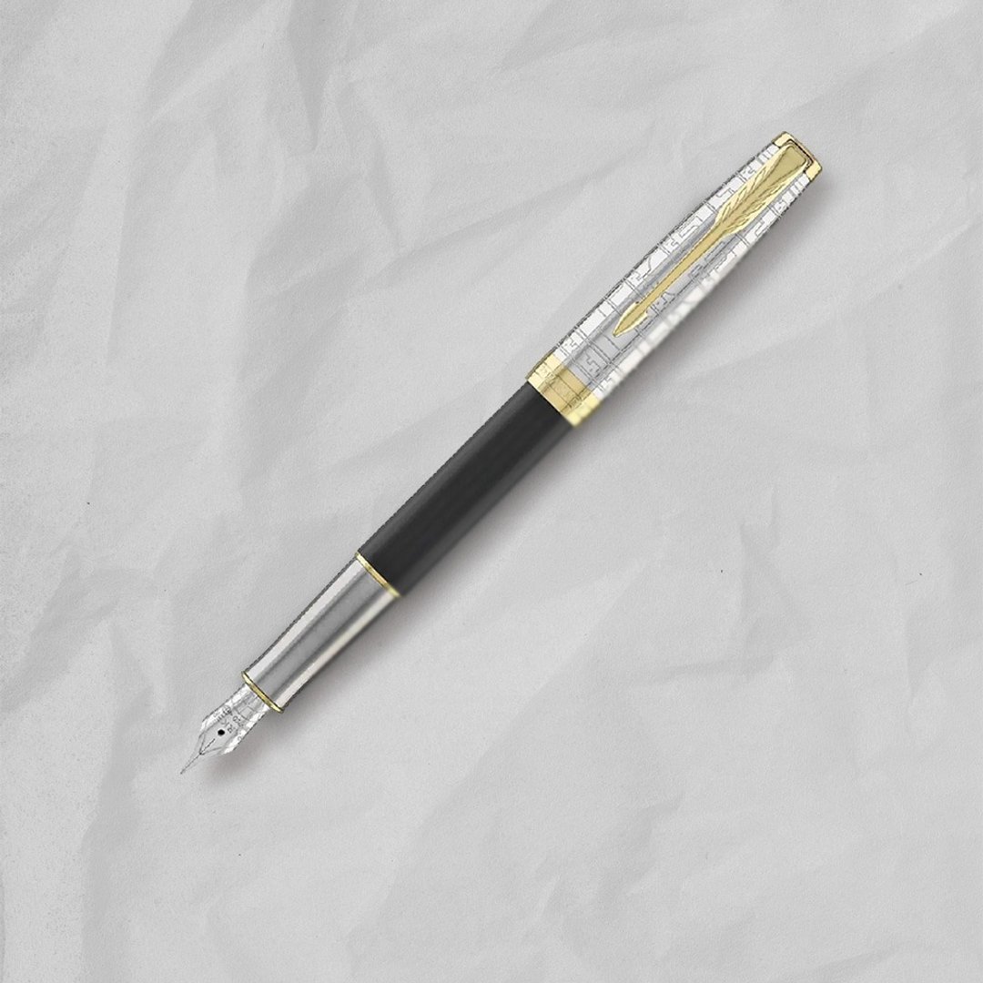 PARKER 派克 卓尔系列 18K金尖 古迹巡礼 长城 钢笔 免费刻字 - 钢笔 - 其他材质 黑色