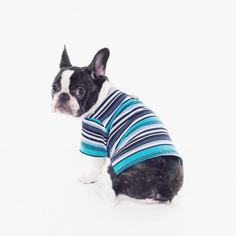 小书呆子条纹提花上衣-花灰 - 衣/帽 - 棉．麻 灰色