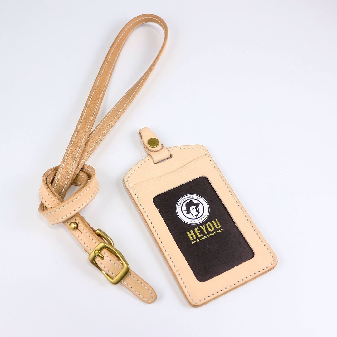 Leather Card Holder 皮革证件卡套- 原色 - 证件套/卡套 - 真皮 透明