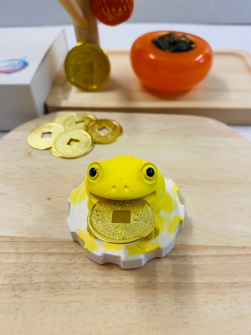 迷你五行开运彼特蟾蜍扩香石Mini Lucky Toad Aroma Stone - 香薰/精油/线香 - 其他材质 多色