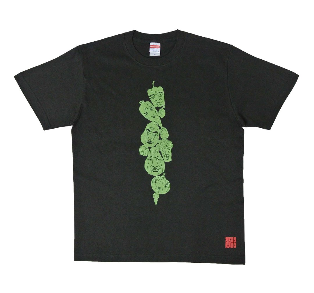 Messenger from the Field Vegetable Old Man T-shirt Men's - 男装上衣/T 恤 - 其他材质 黑色