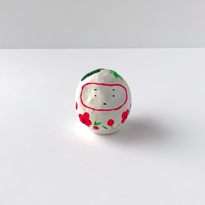 松竹梅达摩 - 玩偶/公仔 - 纸 白色