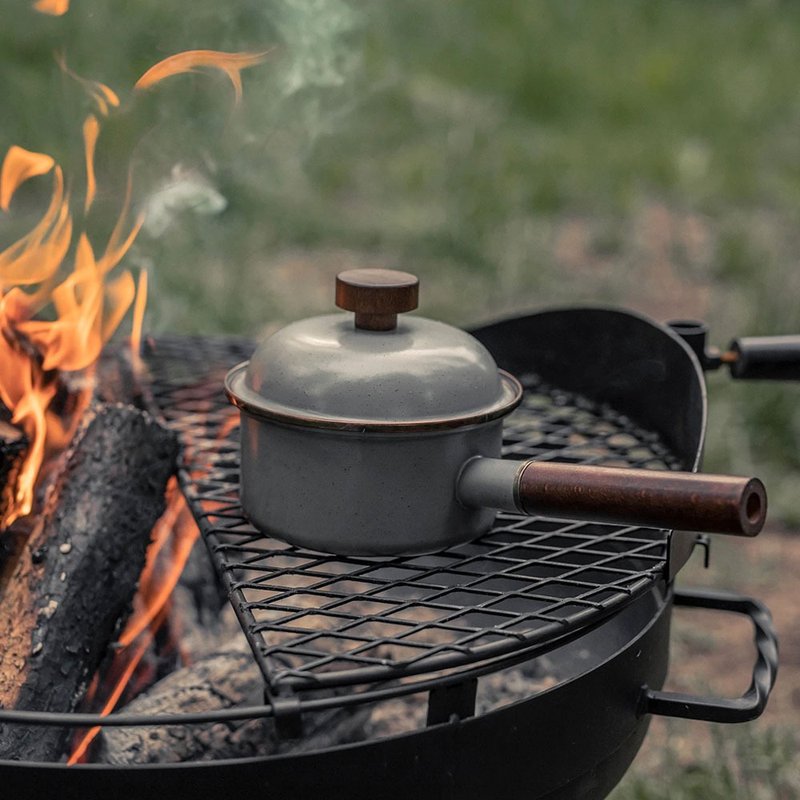 Barebones CKW-377 珐琅单柄锅 Enamel Saucepan / 石灰 - 露营用品 - 其他金属 灰色
