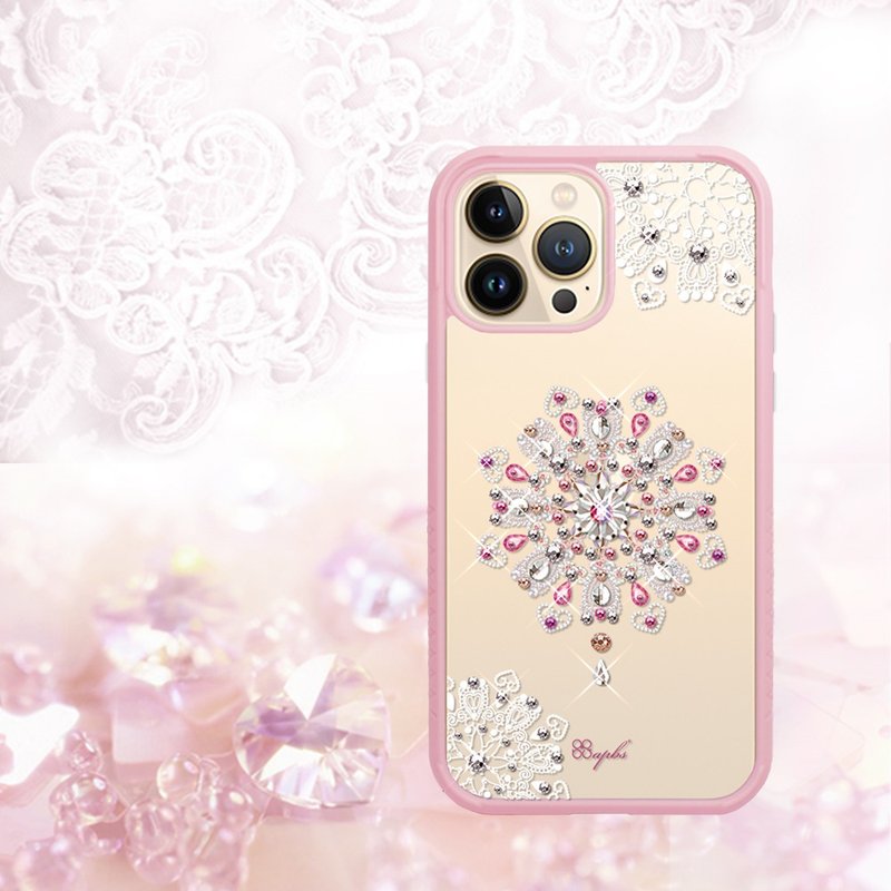 imos联名款 iPhone 13全系列 军规防摔水晶彩钻手机壳-映雪恋 - 手机壳/手机套 - 其他材质 多色