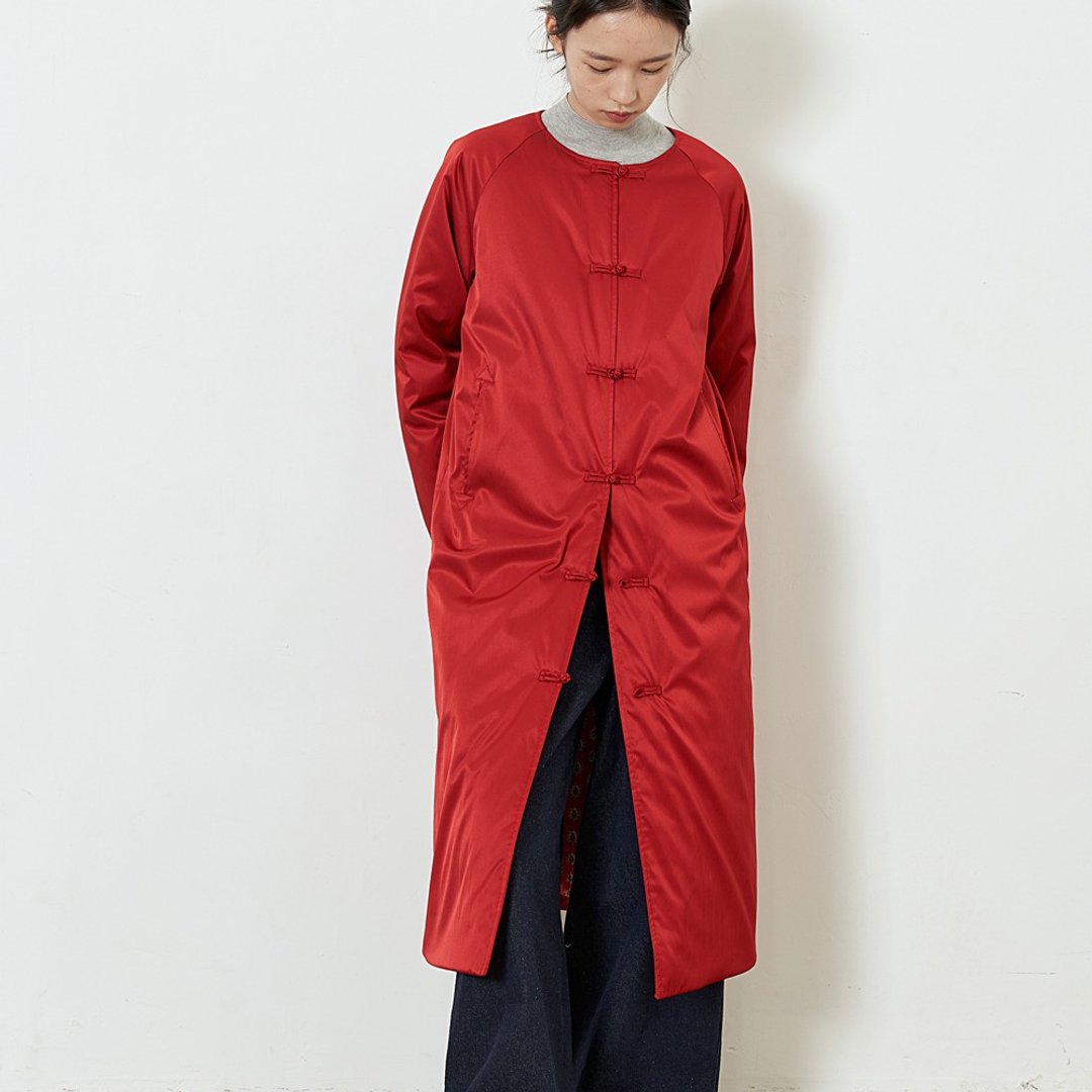3M thinsulate長版紅色中國風賀歲棉衣  O210622 - 女装休闲/机能外套 - 聚酯纤维 红色