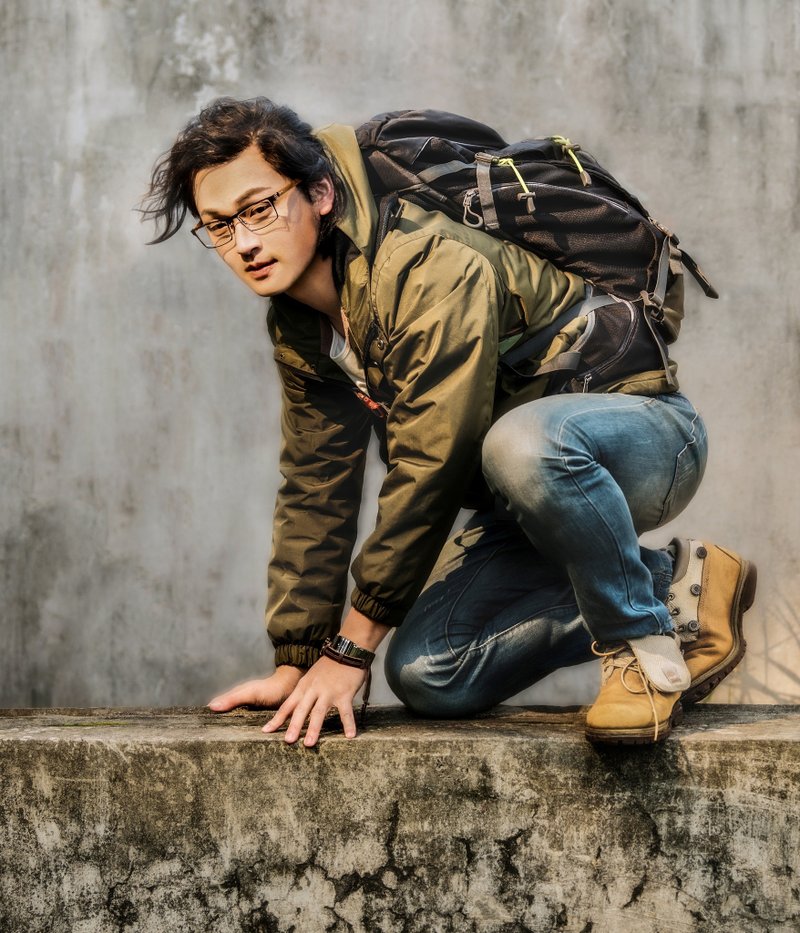 O-02 框中镜方款-俐落线条 - 眼镜/眼镜框 - 竹 