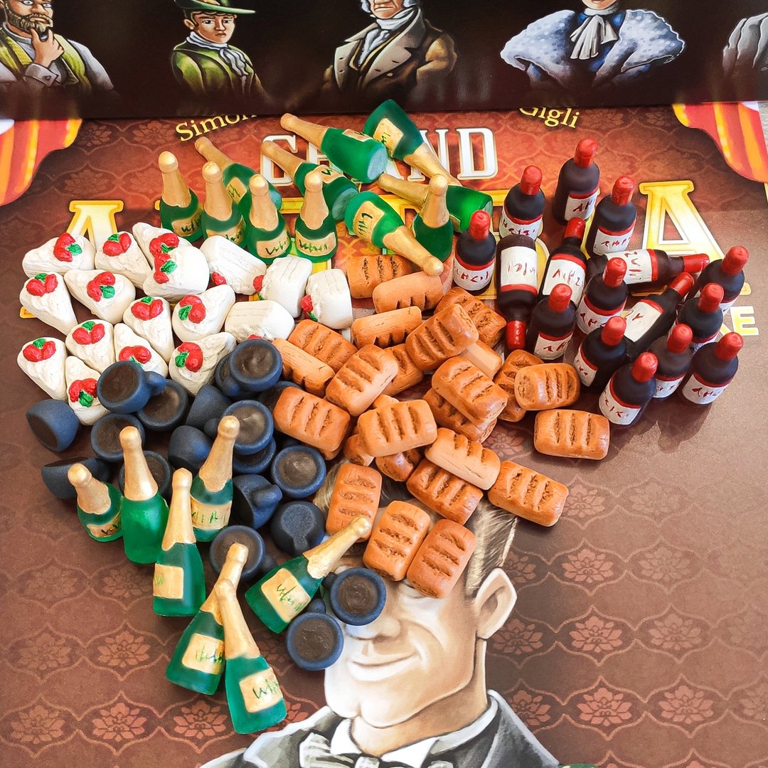 与奥地利大酒店棋盘游戏兼容的豪华资源代币全套。 - 桌游/玩具 - 其他材质 