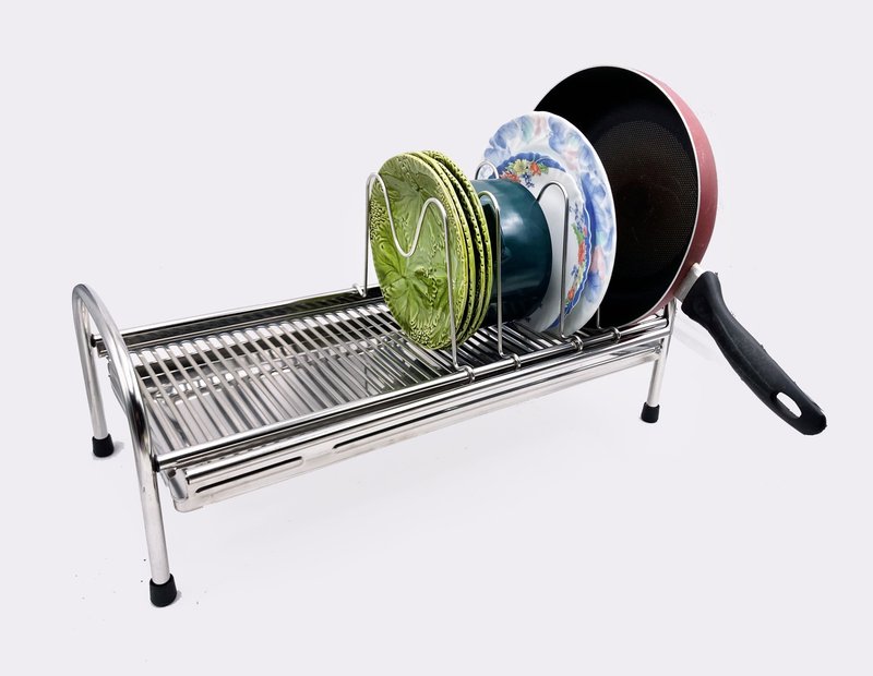 不锈钢平台架　附可拆式盘架及水盘　厨房架　碗盘架　碗架　盘架 - 收纳用品 - 不锈钢 银色