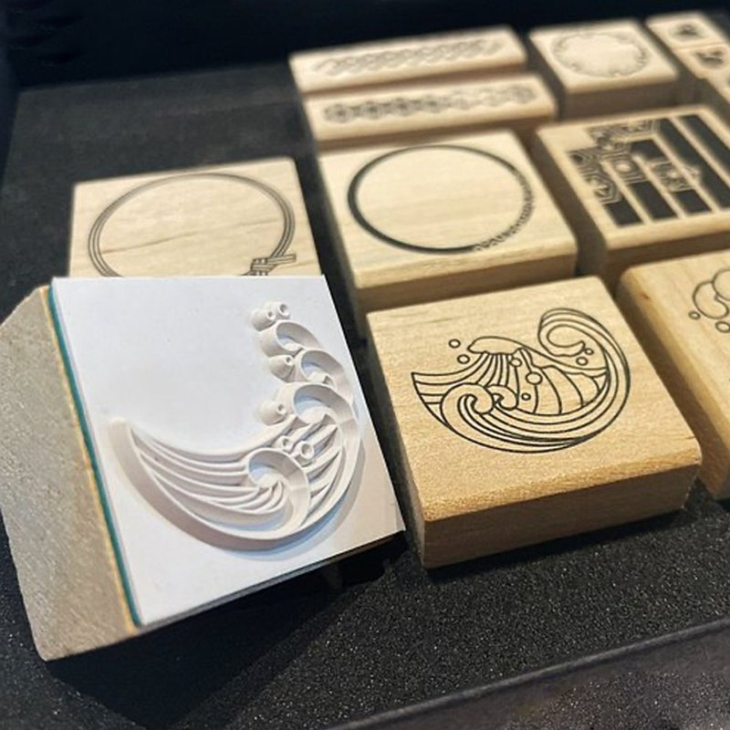 日本SHACHIHATA Iroitoshi 日本传统 木制橡皮章 - 印章/印台 - 木头 