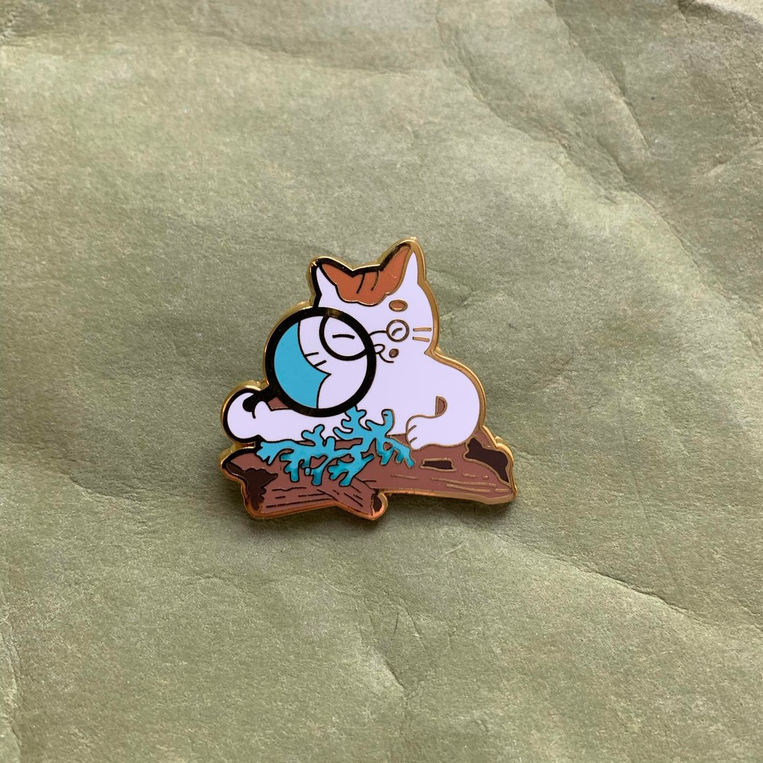 山猫系列徽章-小许的观察 - 胸针 - 其他金属 咖啡色