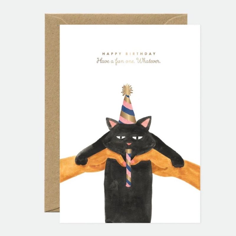 可爱猫咪生日卡 - 卡片/明信片 - 纸 