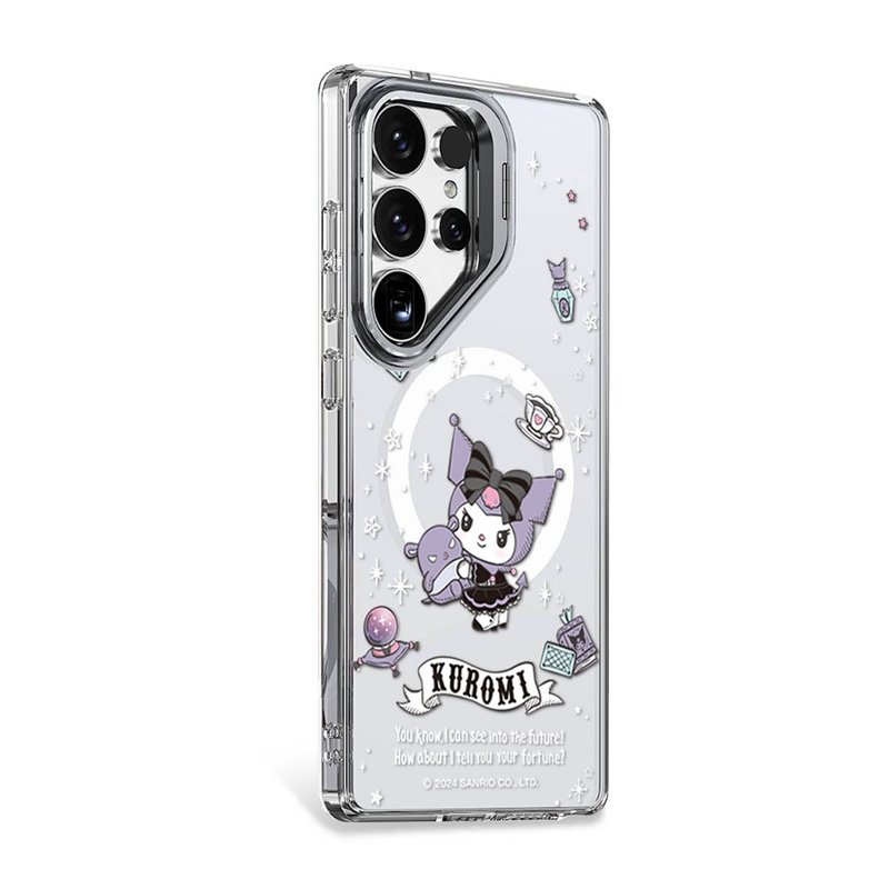 三丽鸥 Samsung S25/S24 防震双料隐形立架磁吸手机壳-魔法酷洛米 - 手机壳/手机套 - 其他材质 多色