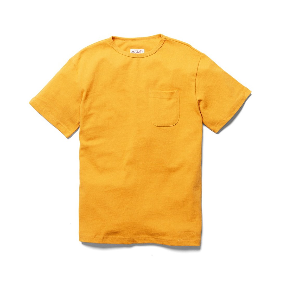 Basic Pocket Tee - 芥末黄 Mustard - 男装上衣/T 恤 - 棉 
