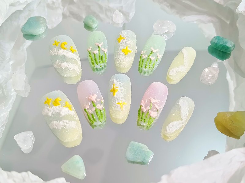 【YUE】薄雾花丛-精灵春息柔雾穿戴甲  M码 - 其他 - 其他材质 绿色