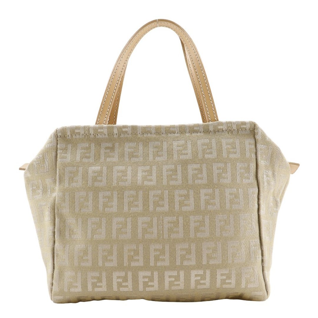 【日本直送】FENDI 芬迪 祖卡图案 手提包 帆布 米色 女款【二手】 - 手提包/手提袋 - 棉 咖啡色