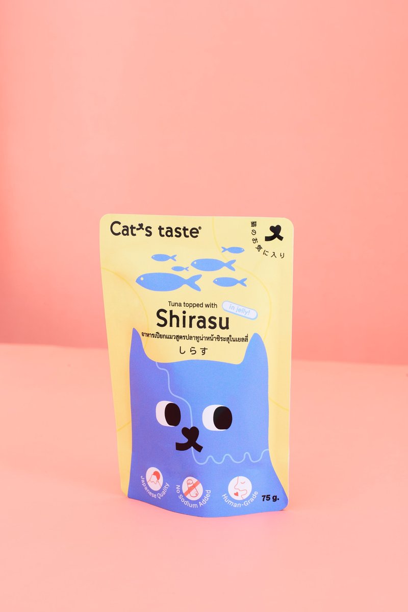 Cat's Taste吞拿鱼白饭鱼啫喱湿猫粮 - 猫罐头/鲜食 - 新鲜食材 