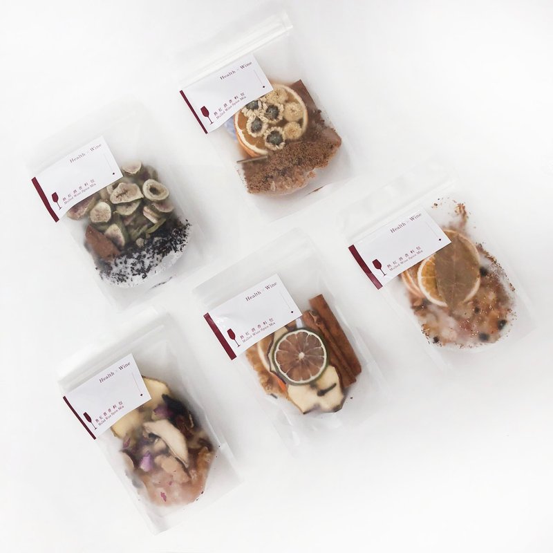 热红酒香料包l 无花果红乌/南岛水果/玫果红玉/桂花乌龙/经典欧陆 - 料理包 - 植物．花 红色