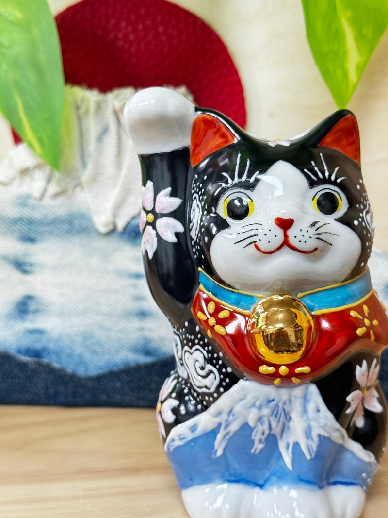 九谷烧 | 白富士 11.5CM - 摆饰 - 陶 粉红色