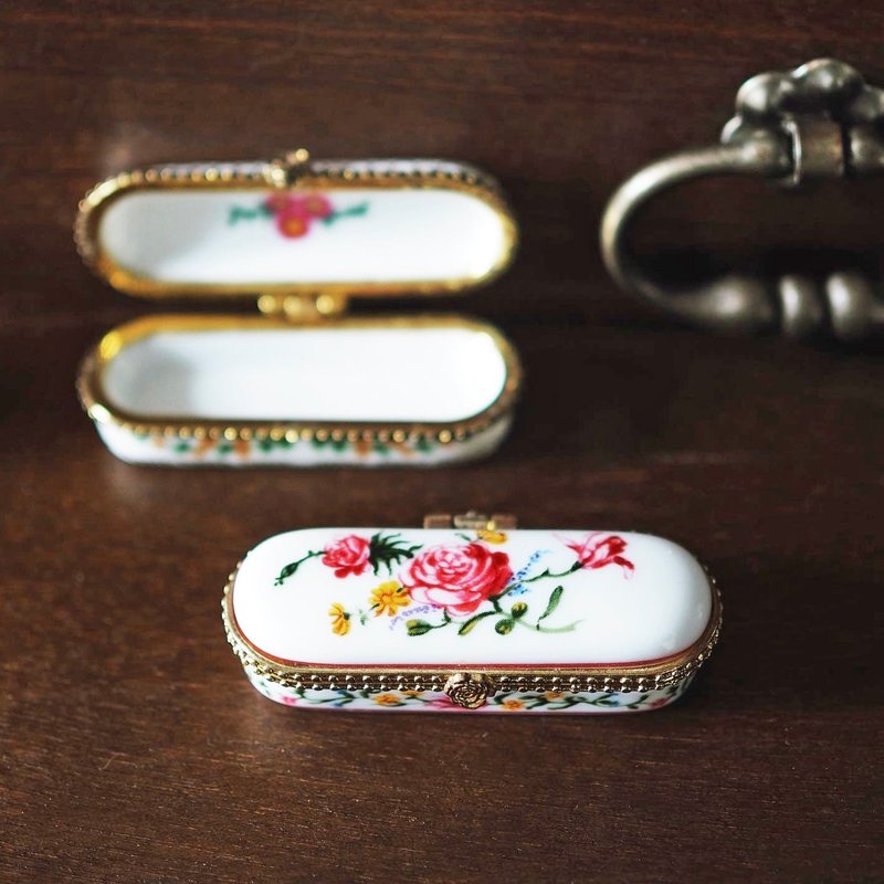 复古 西班牙 Del Prado 手工制作 小瓷盒 / 饰物盒 (限量生产) - 其他 - 陶 多色