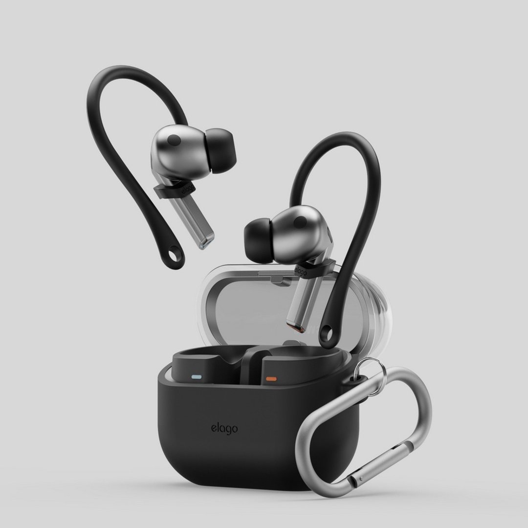 三星Galaxy Buds 3 / 3 Pro 耳机防掉落耳挂 黑/白/深灰 - 耳机收纳 - 硅胶 白色