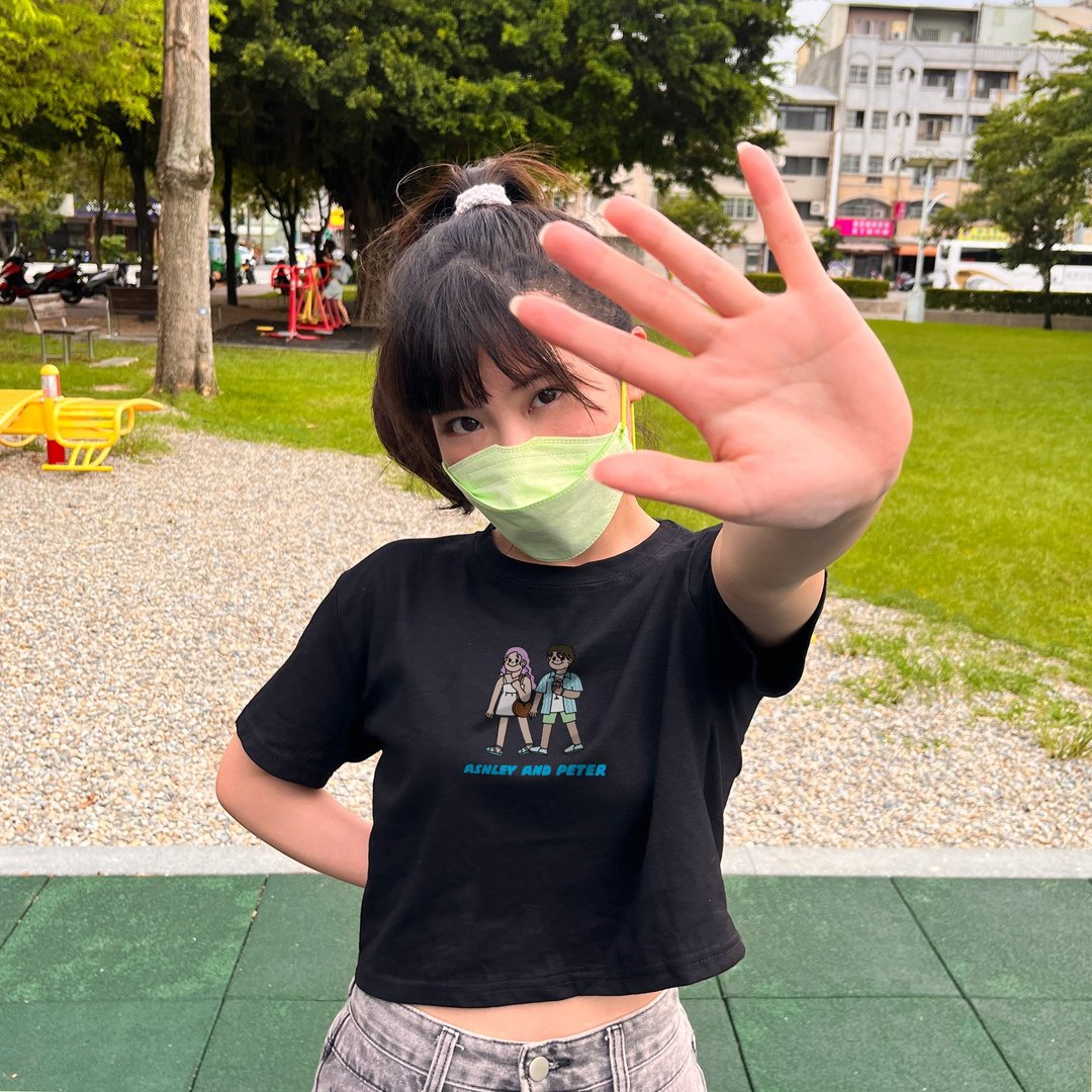 【夏日浪潮】设计款 l 纯棉显瘦短版上衣 - 女装 T 恤 - 棉 白色