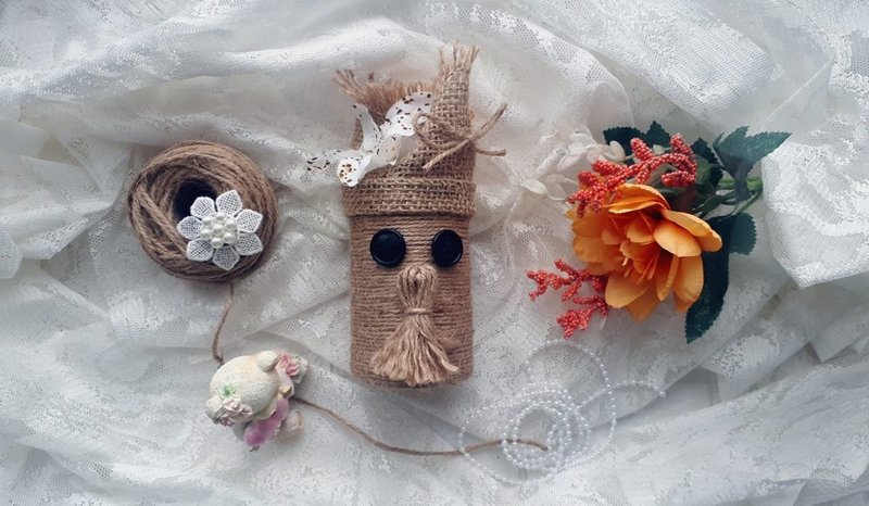 犹他州制造的薄饼和令人惊叹的室内娃娃侏儒家庭守护者 - 摆饰 - 环保材料 多色