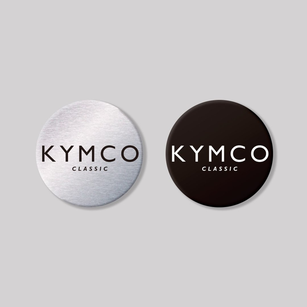 KYMCO/CLASIC/圆形/铝牌饰贴 SunBrother孙氏兄弟 - 贴纸 - 铝合金 