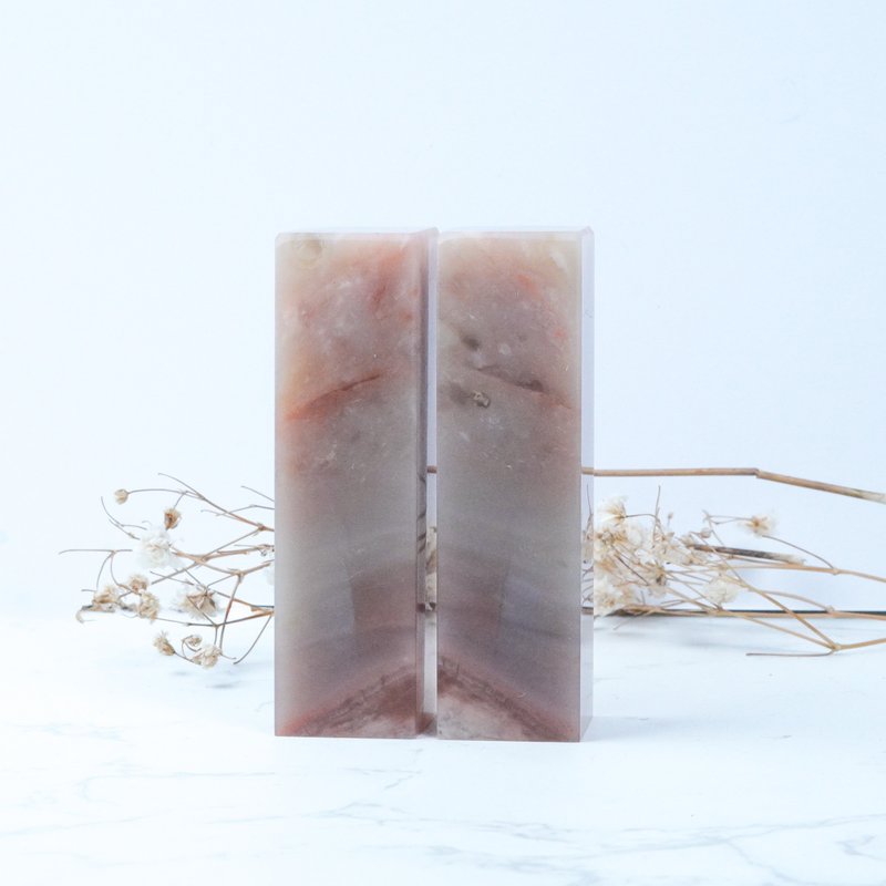 定制化手工印章-|老挝石对章-2x2CM|送礼手工篆刻印章 - 印章/印台 - 石头 