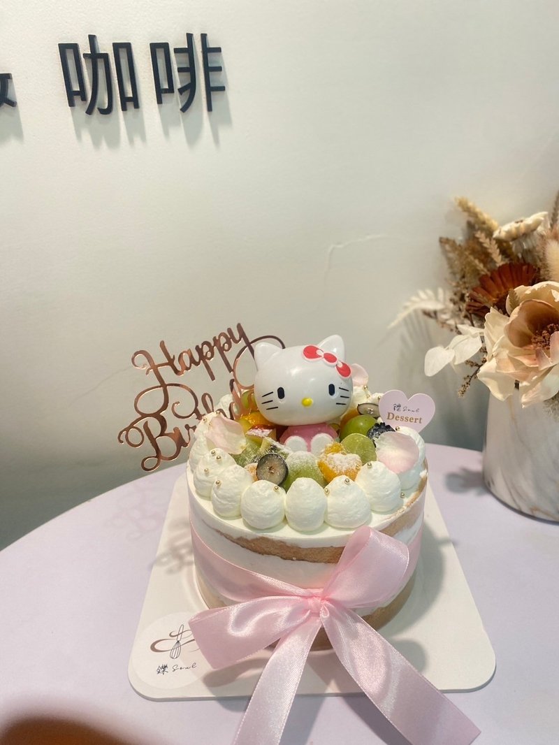 hellow kitty 公仔裸蛋糕 公仔蛋糕 芋头布丁蛋糕 定制化 铄甜点 - 蛋糕/甜点 - 新鲜食材 