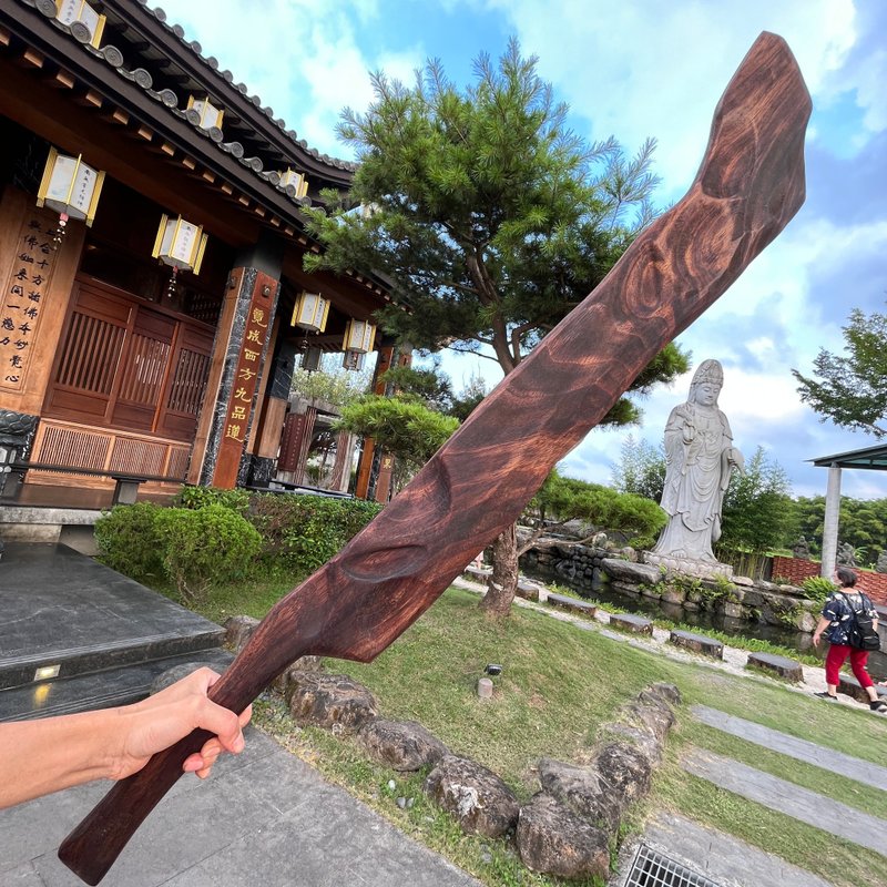 我贩剑　巨妖刀　非斩　艺术木刀木剑　运动练习太极剑 cos  魔剑 - 摆饰 - 木头 咖啡色