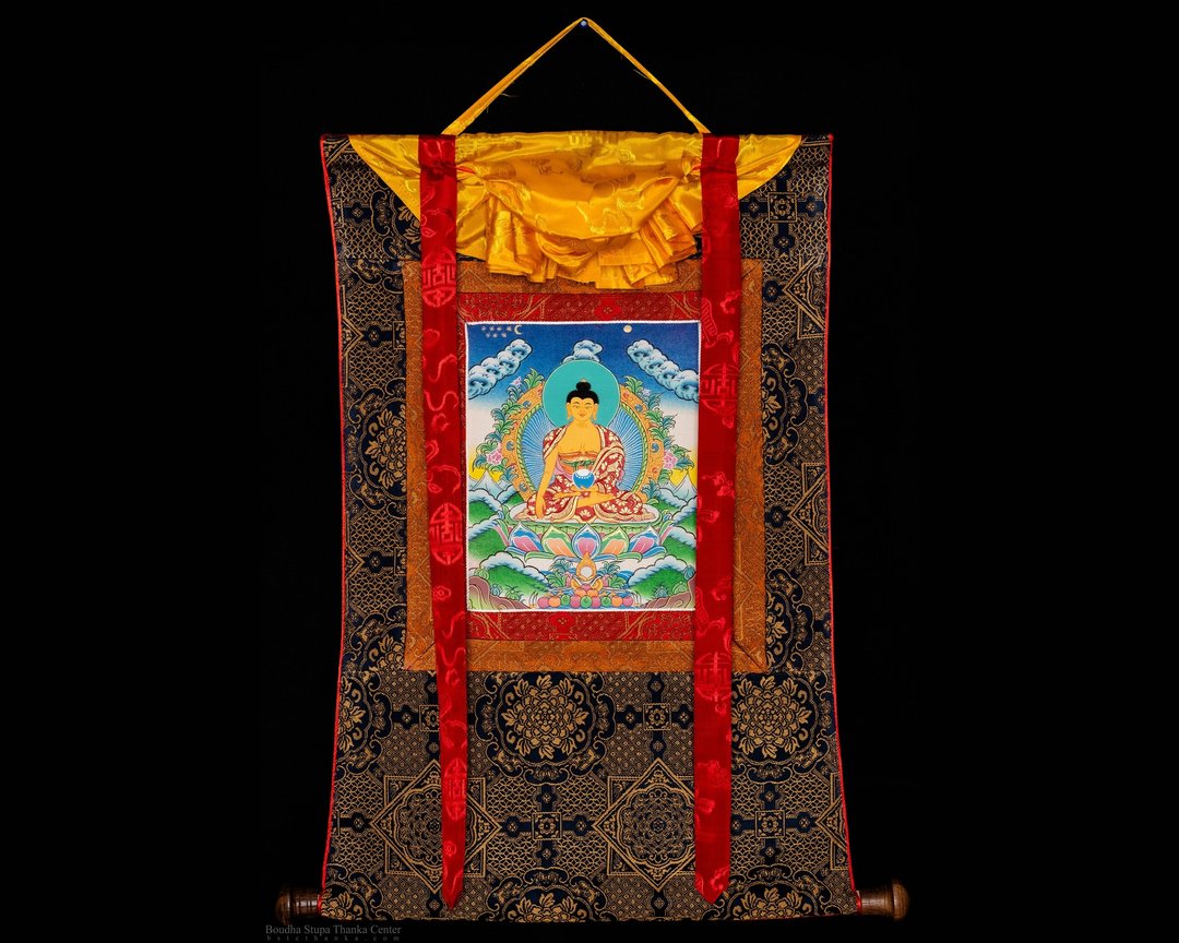 神圣的释迦牟尼唐卡 - 墙贴/壁贴 - 其他材质 多色