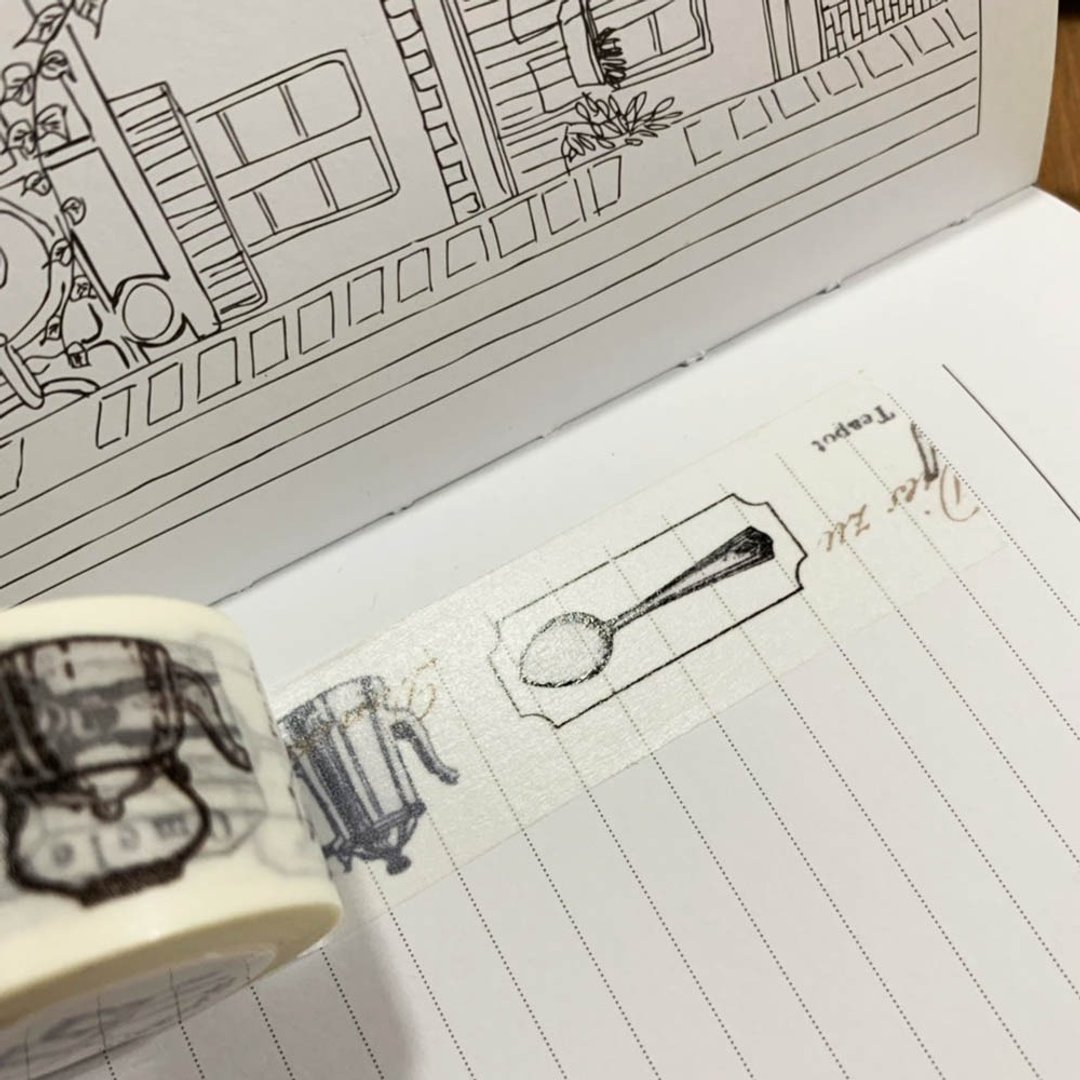 纸胶带 小物件01 2.5cm。带离型纸 - 纸胶带 - 纸 