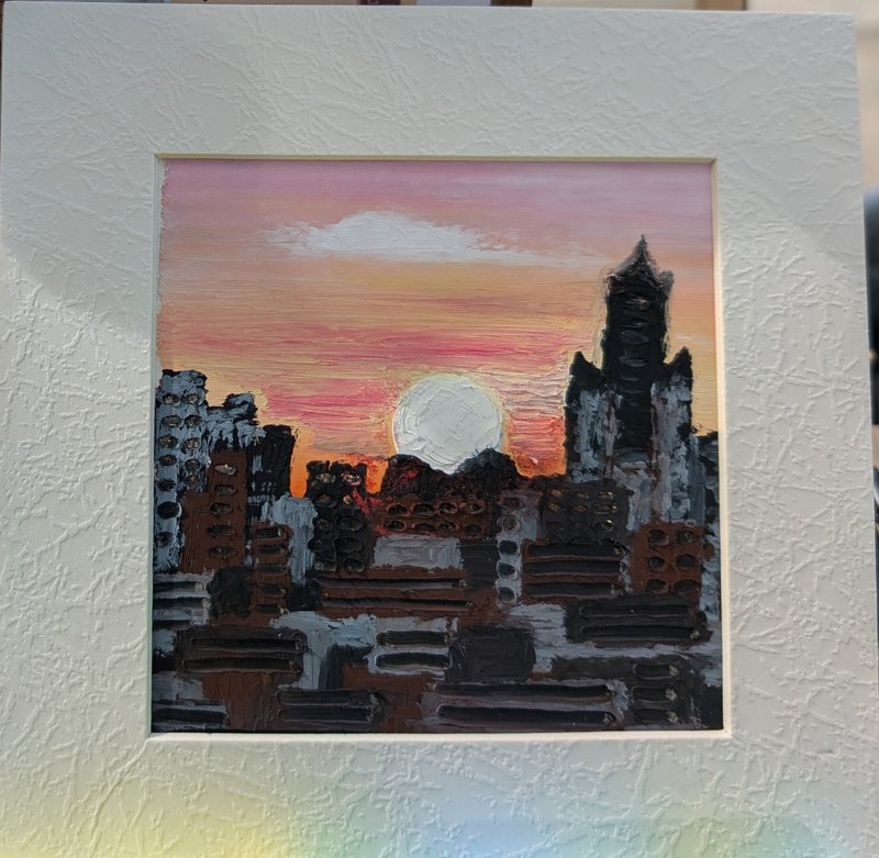 情感留存04-油画棒手绘-订制油粉彩立体画 - 海报/装饰画/版画 - 纸 白色