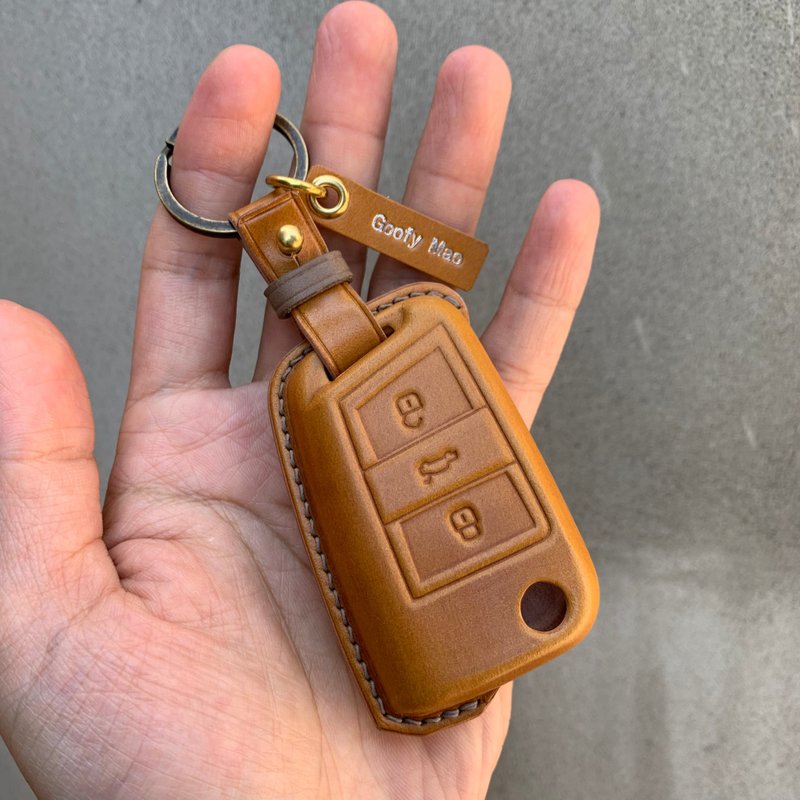 Skoda 马臀 钥匙皮套 combi kamiq scala kodiaq fabia Karoq - 钥匙链/钥匙包 - 真皮 黑色