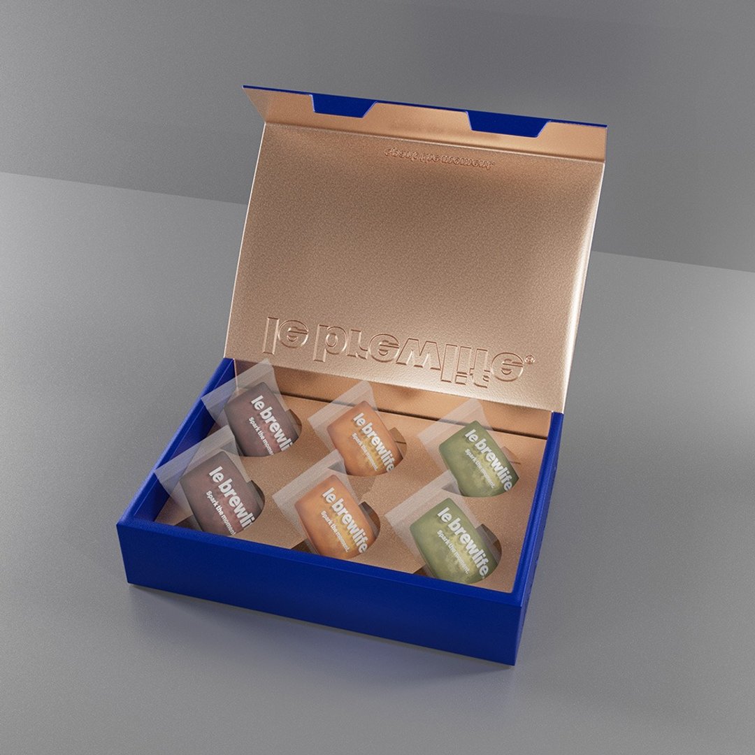 【送礼首选】预购金砖费南雪精致蓝金礼盒 综合礼盒 巧克力 - 蛋糕/甜点 - 新鲜食材 黑色