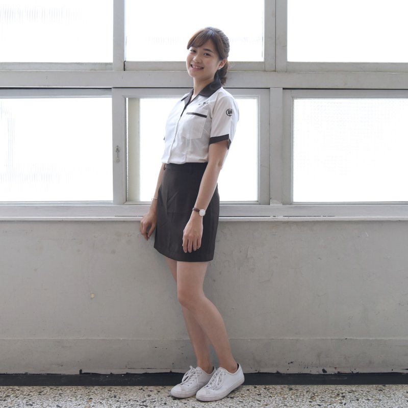 【中美牌制服】 精诚中学*那些年沈佳宜制服 (上衣和裙子分售) - 洋装/连衣裙 - 棉．麻 咖啡色