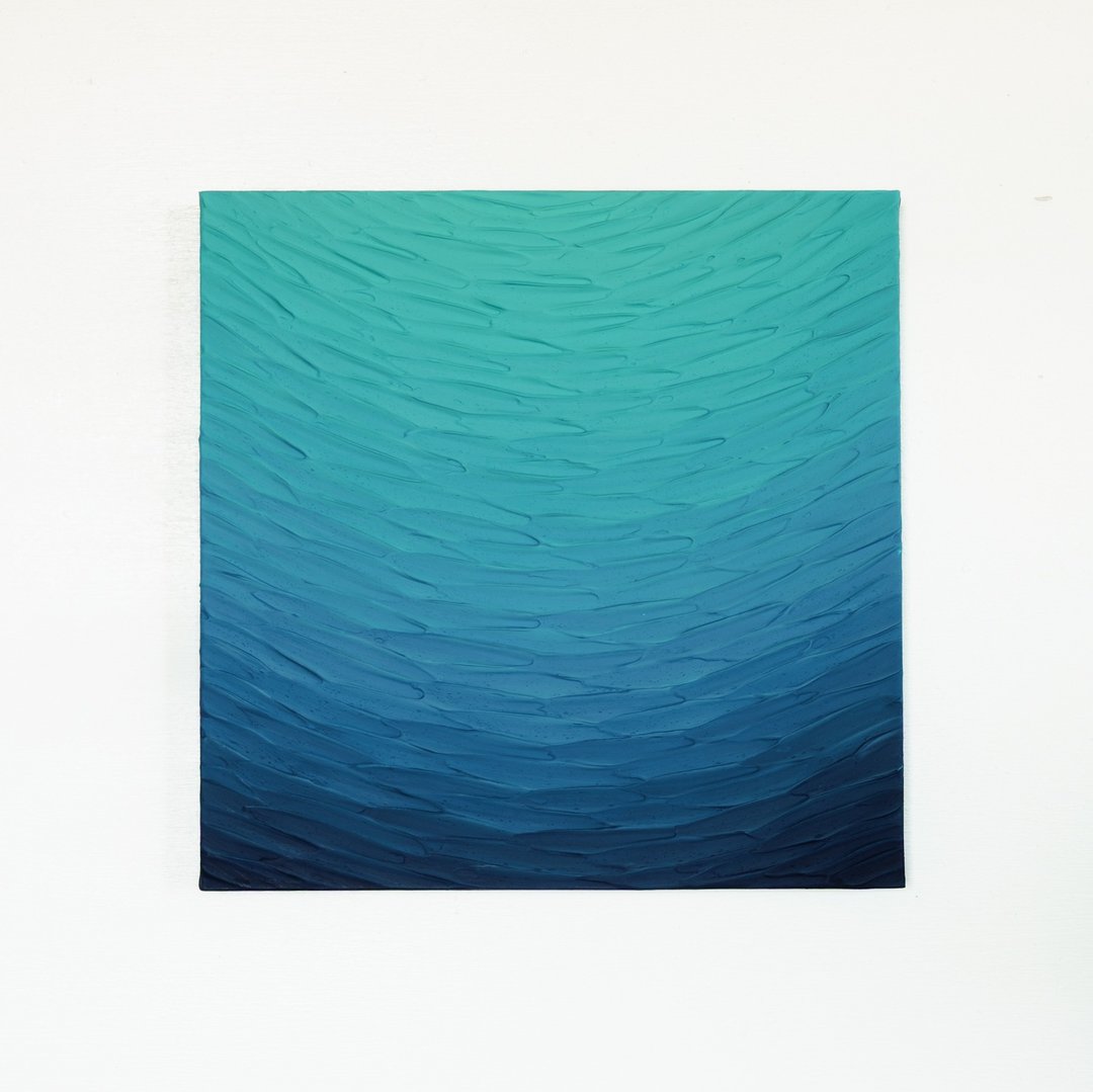 【日本艺术家】抽象绘画 海景 渐变 简约 房间布置 放松 - 海报/装饰画/版画 - 压克力 蓝色